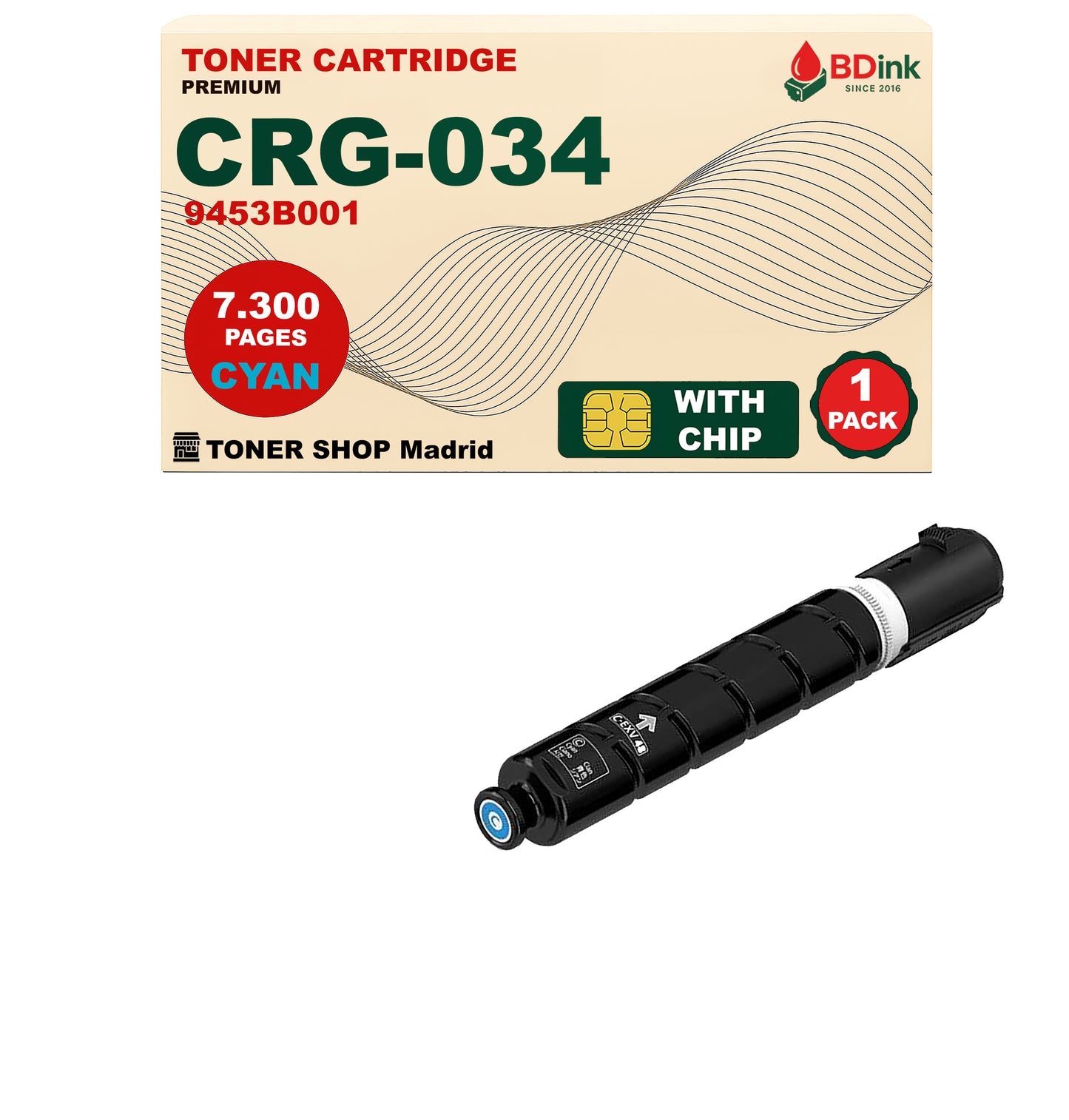 BDink Tóner Compatible Canon 034 (Pack 4 CMYK)