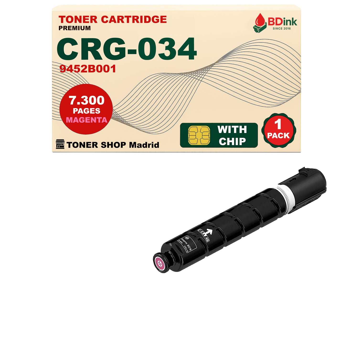 BDink Tóner Compatible Canon 034 (Pack 4 CMYK)