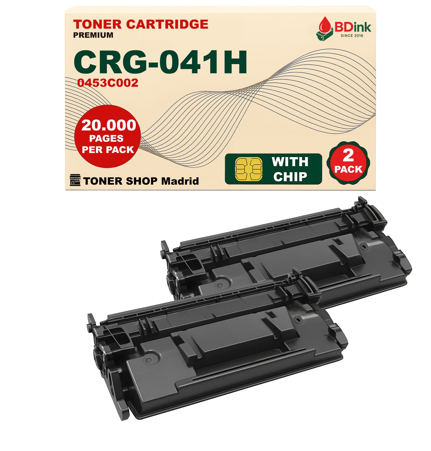 BDink Cartucho Tóner Compatible Canon 041H Negro