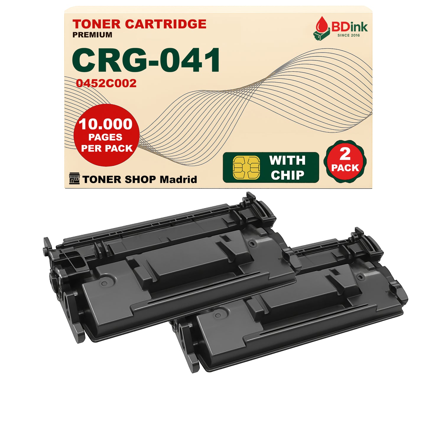 BDink Cartucho Tóner Compatible Canon 041 Negro