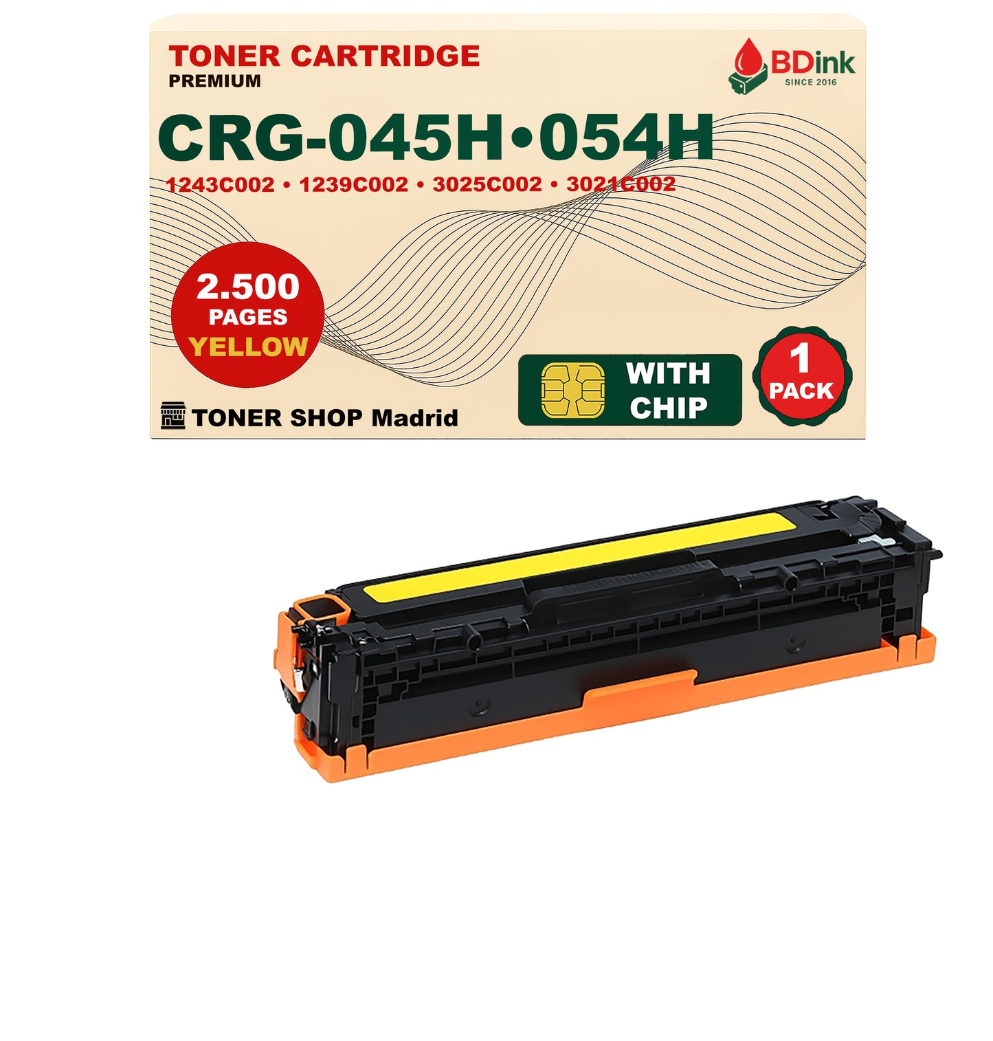 BDink Tóner Compatible Canon 045H/054H (CMYK Pack 4)