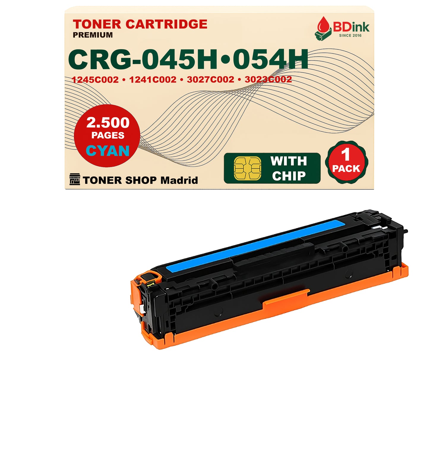 BDink Tóner Compatible Canon 045H/054H (CMYK Pack 4)
