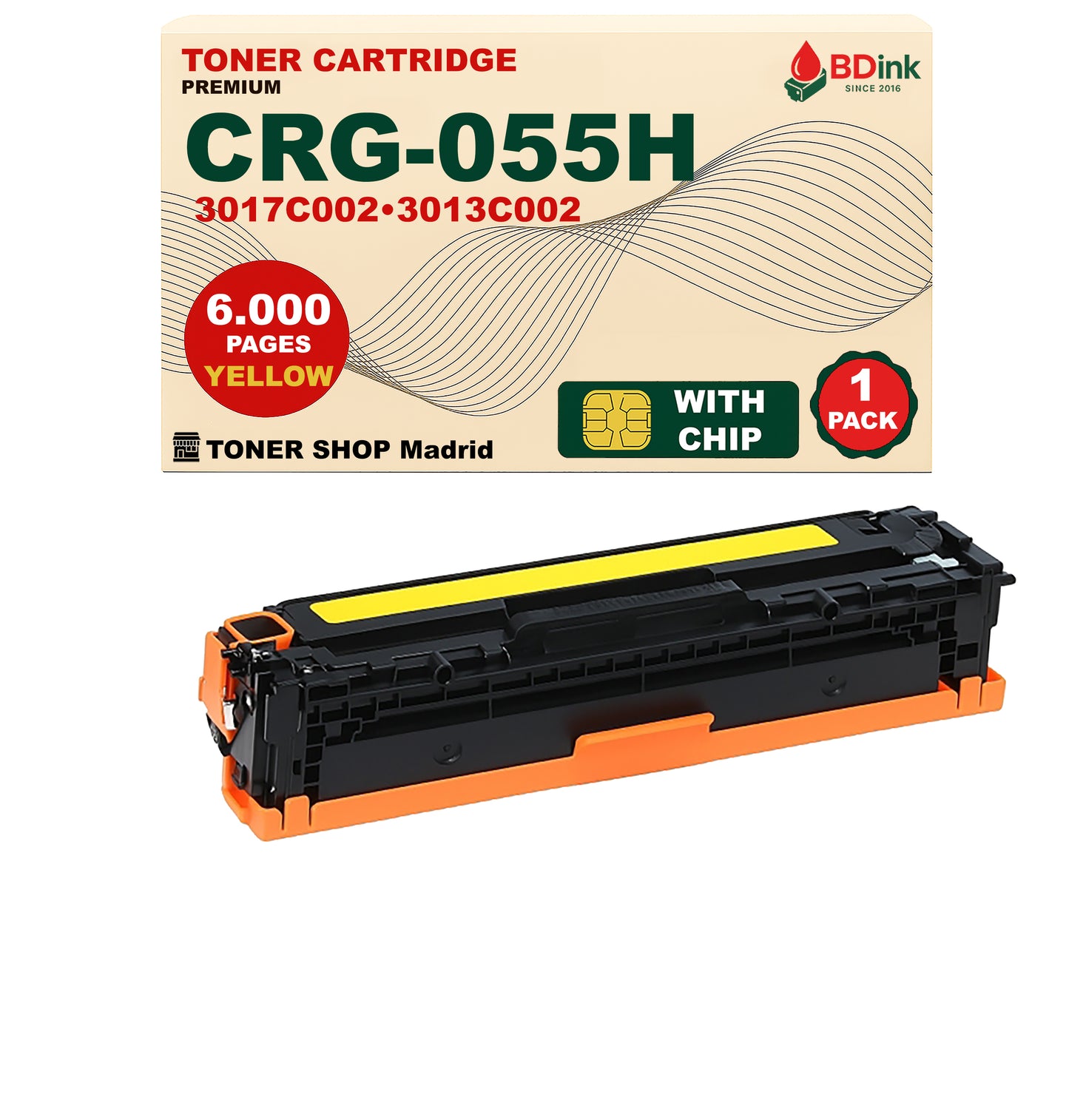 BDink Tóner Compatible Canon 055H (CMYK 4 Pack)