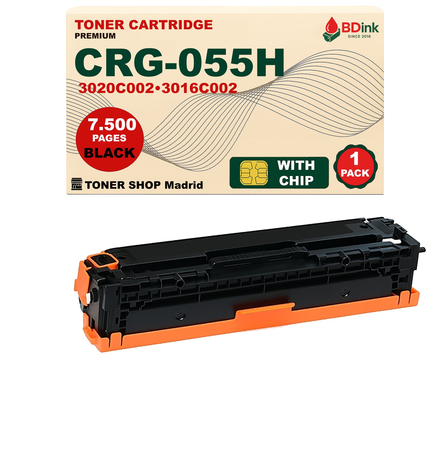 BDink Tóner Compatible Canon 055H (CMYK 4 Pack)