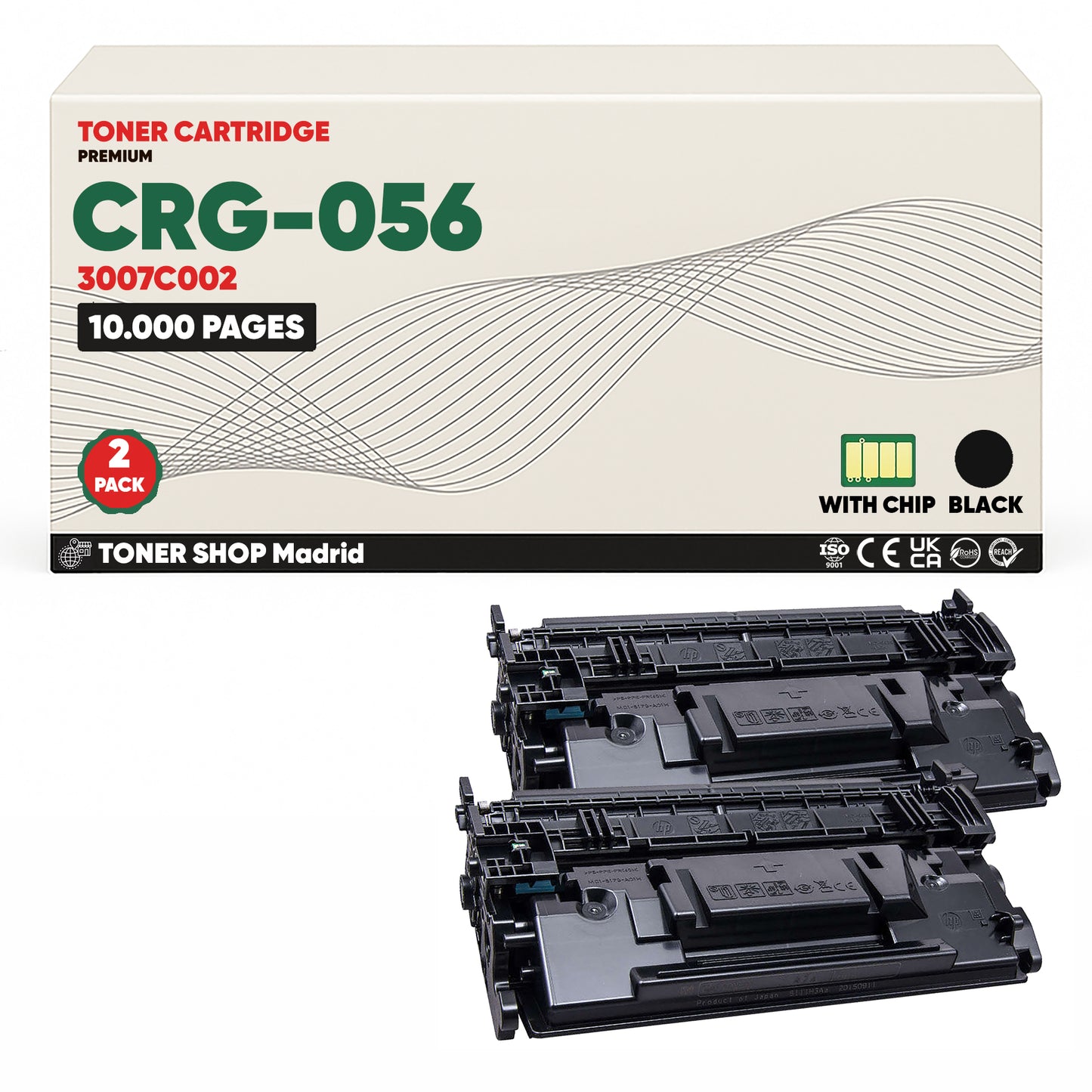 BDink Cartucho Tóner Compatible Canon 056 Negro