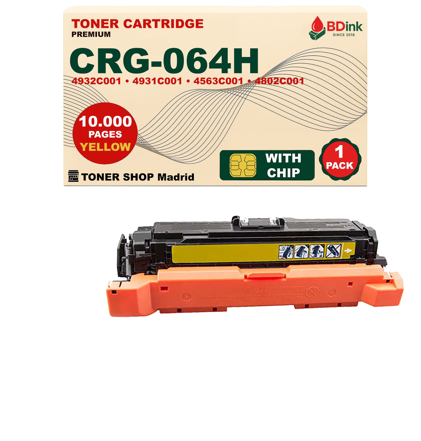 BDink Tóner Compatible Canon 064H/T10/T10L (CMYK Pack 4)