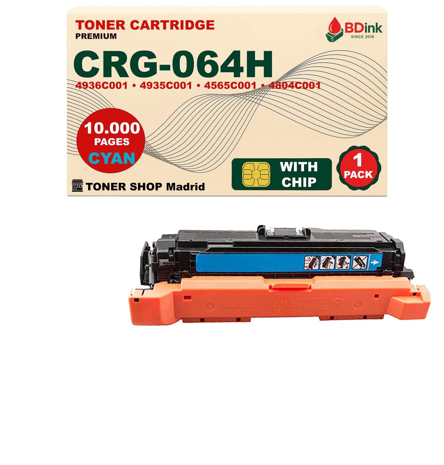 BDink Tóner Compatible Canon 064H/T10/T10L (CMYK Pack 4)