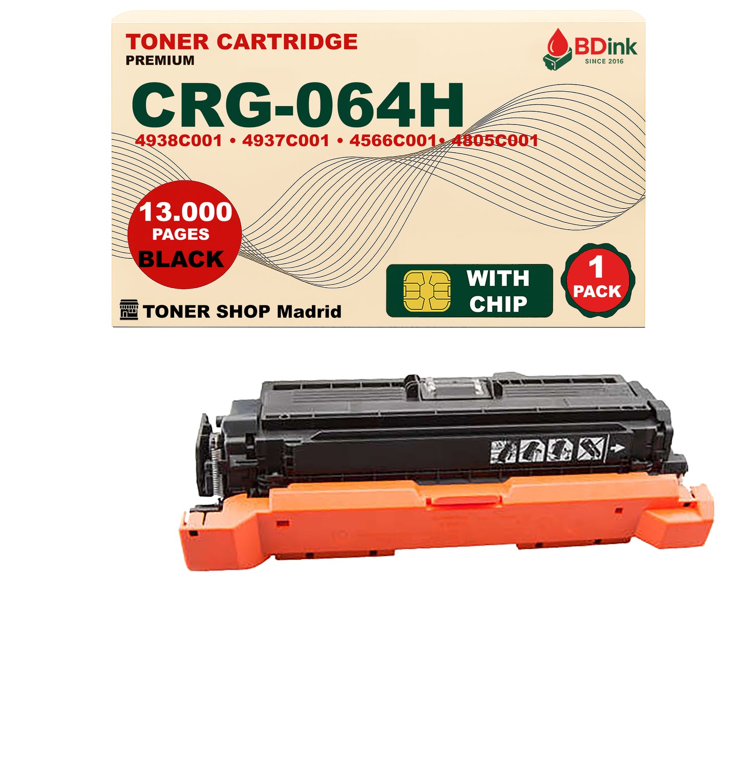 BDink Tóner Compatible Canon 064H/T10/T10L (CMYK Pack 4)
