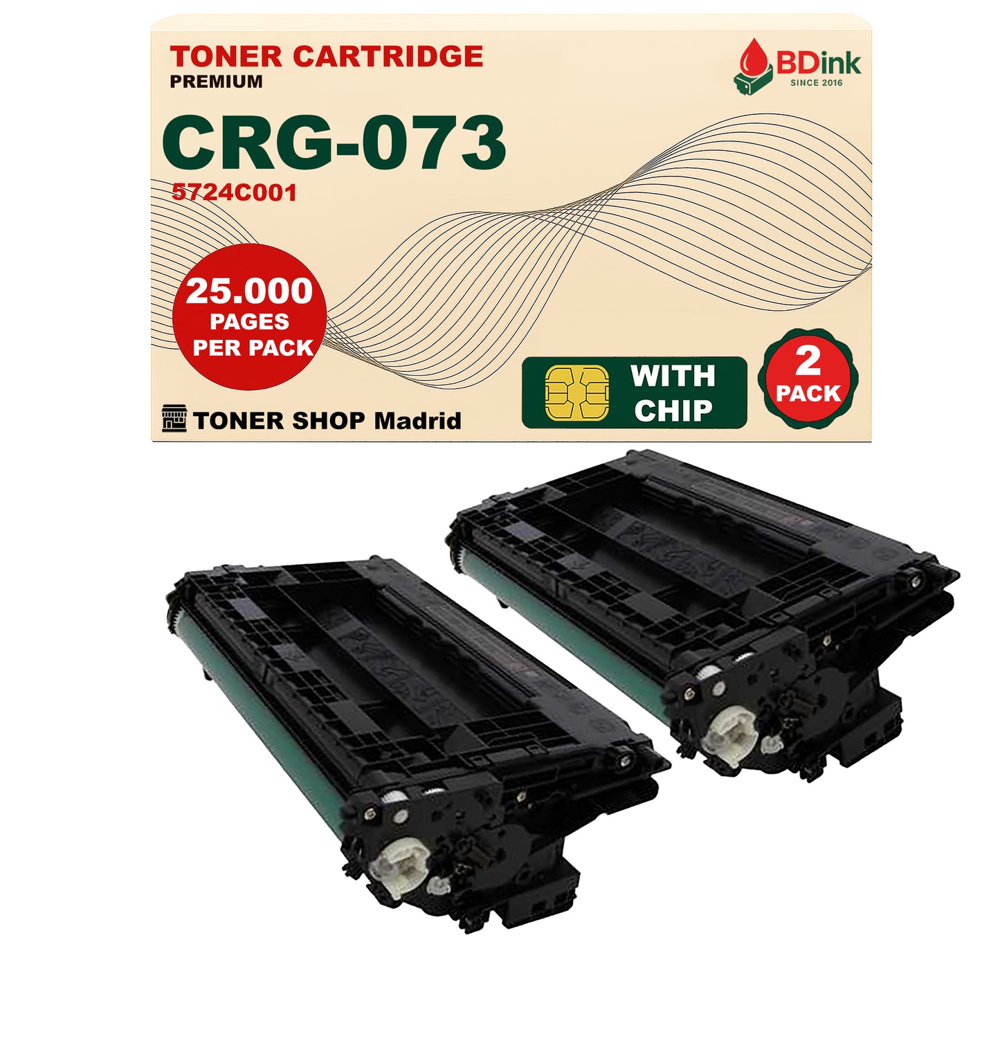 BDink Cartucho Tóner Compatible Canon 073 Negro