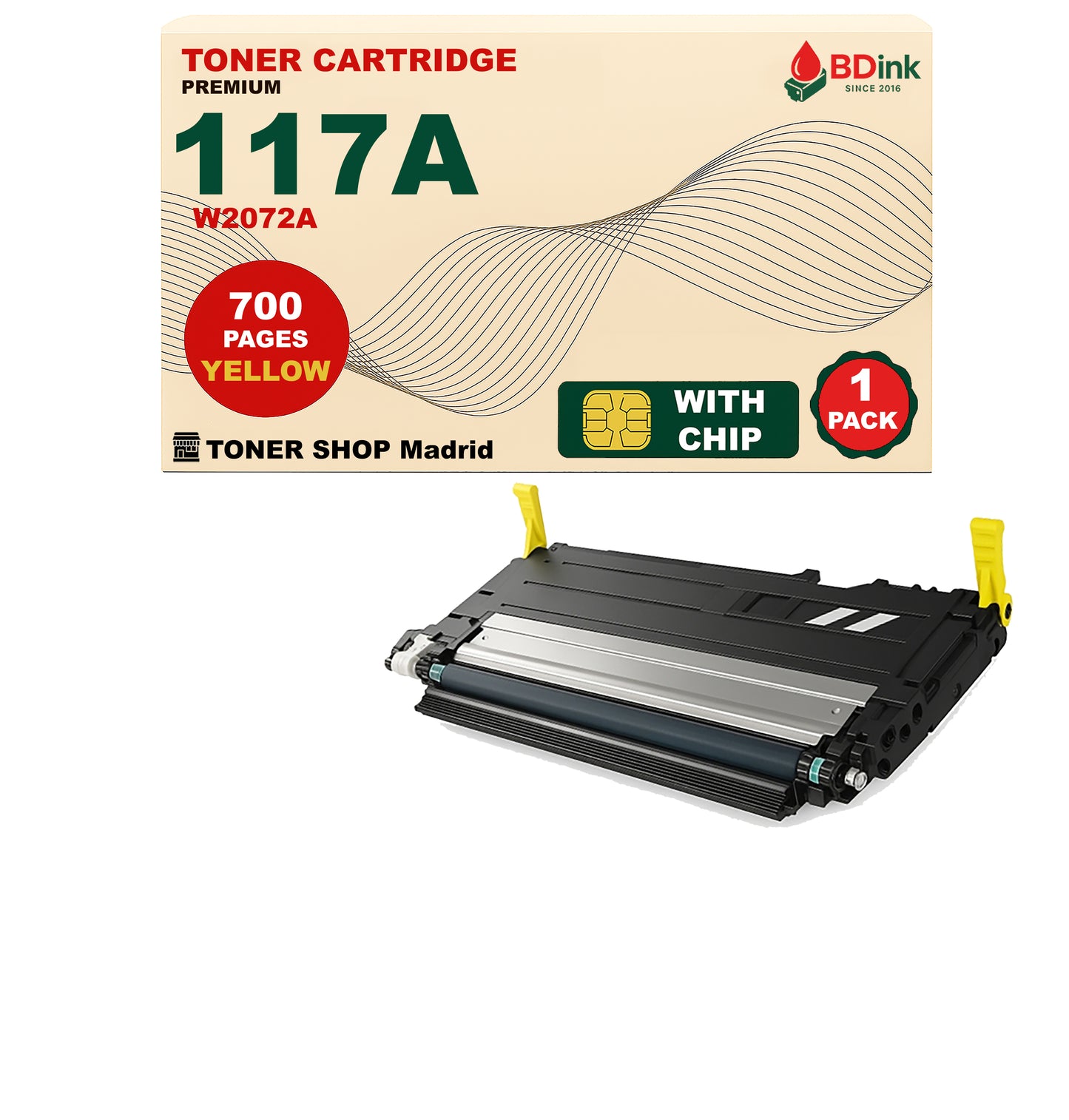 BDink Tóner Compatible HP 117A (Pack 4 CMYK) W2070A W2071A W2072A W2073A