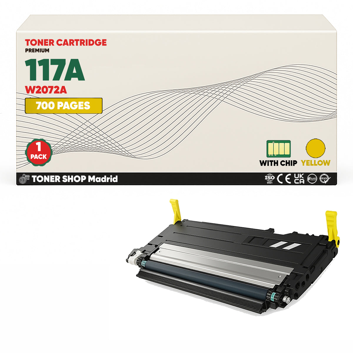 BDink Tóner Compatible HP 117A (Pack 4 CMYK) W2070A W2071A W2072A W2073A