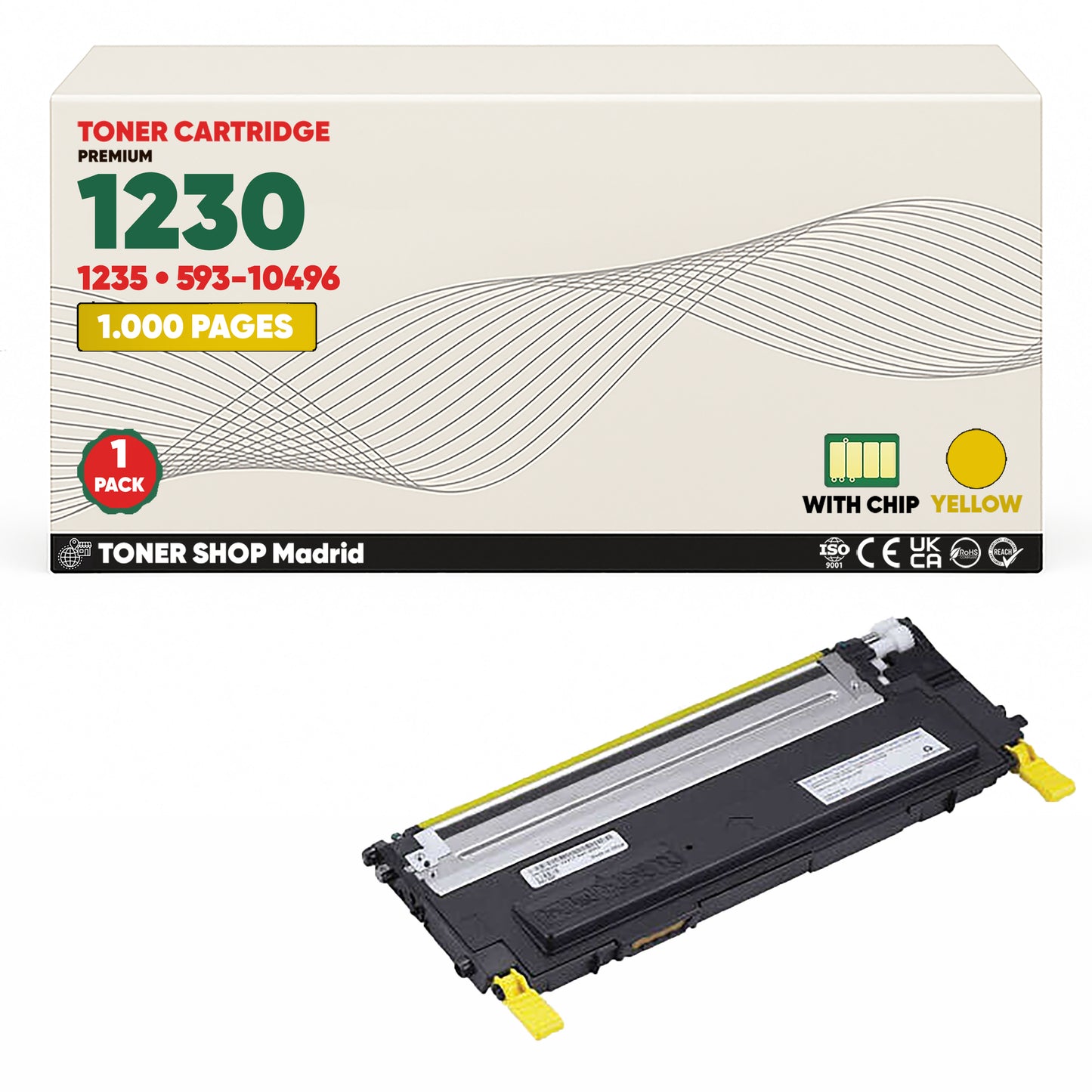 BDink Cartucho/s Tóner Compatible/s Dell 1230 CMYK (Pack 4)