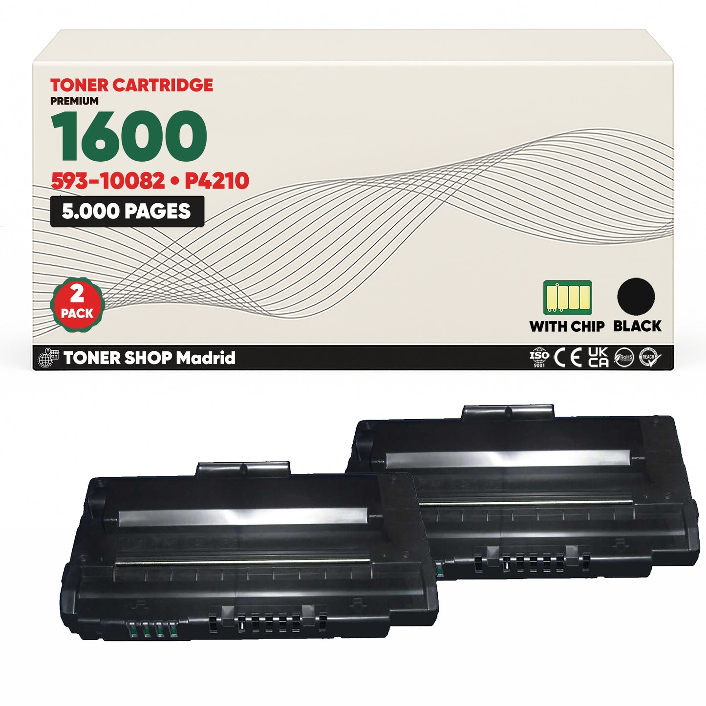 BDink Cartucho/s Tóner Compatible/s Dell 1600 Negro