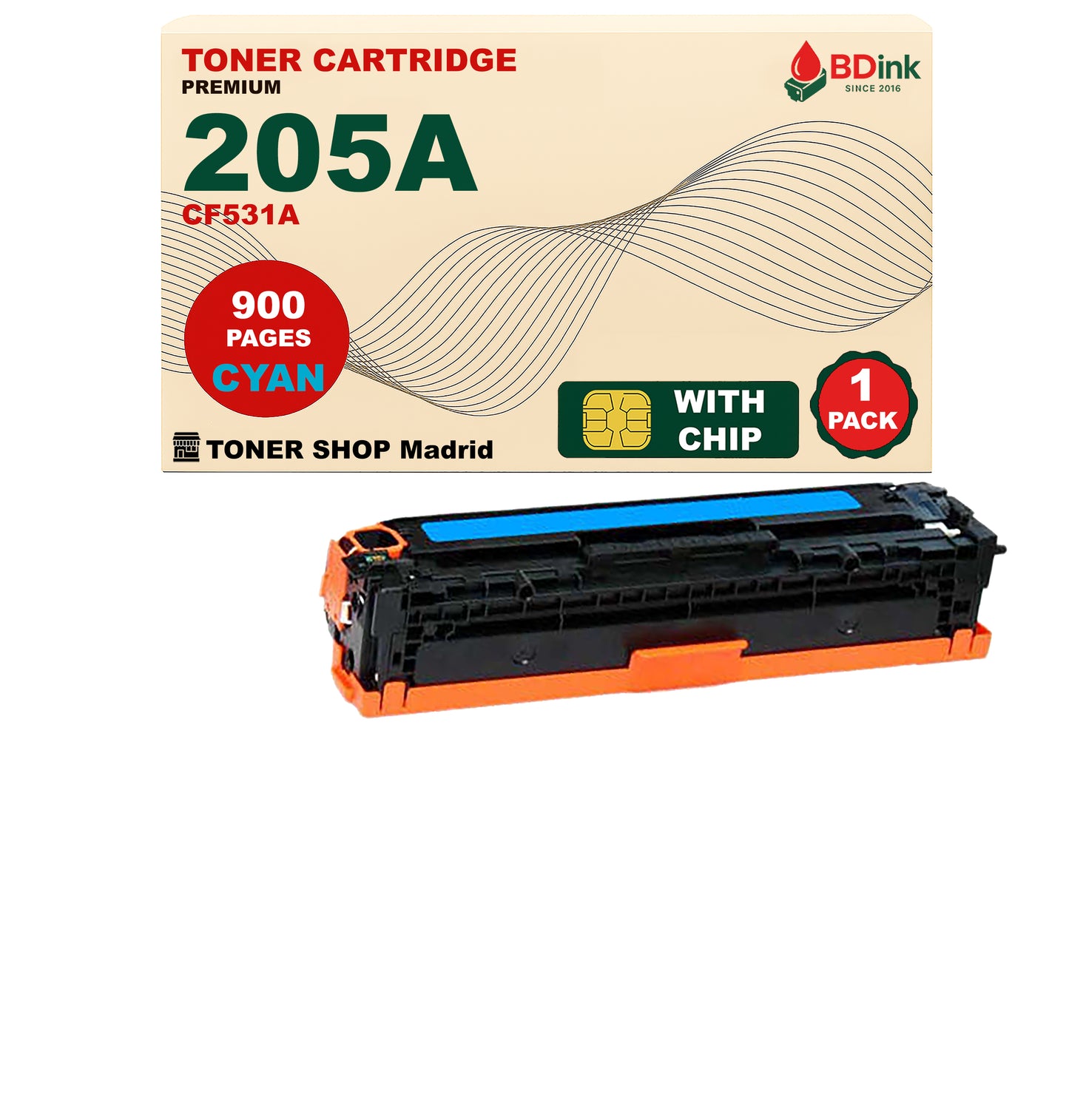 BDink Tóner Compatible HP 205A (Pack 4 CMYK) CF530A CF531A CF532A CF533A