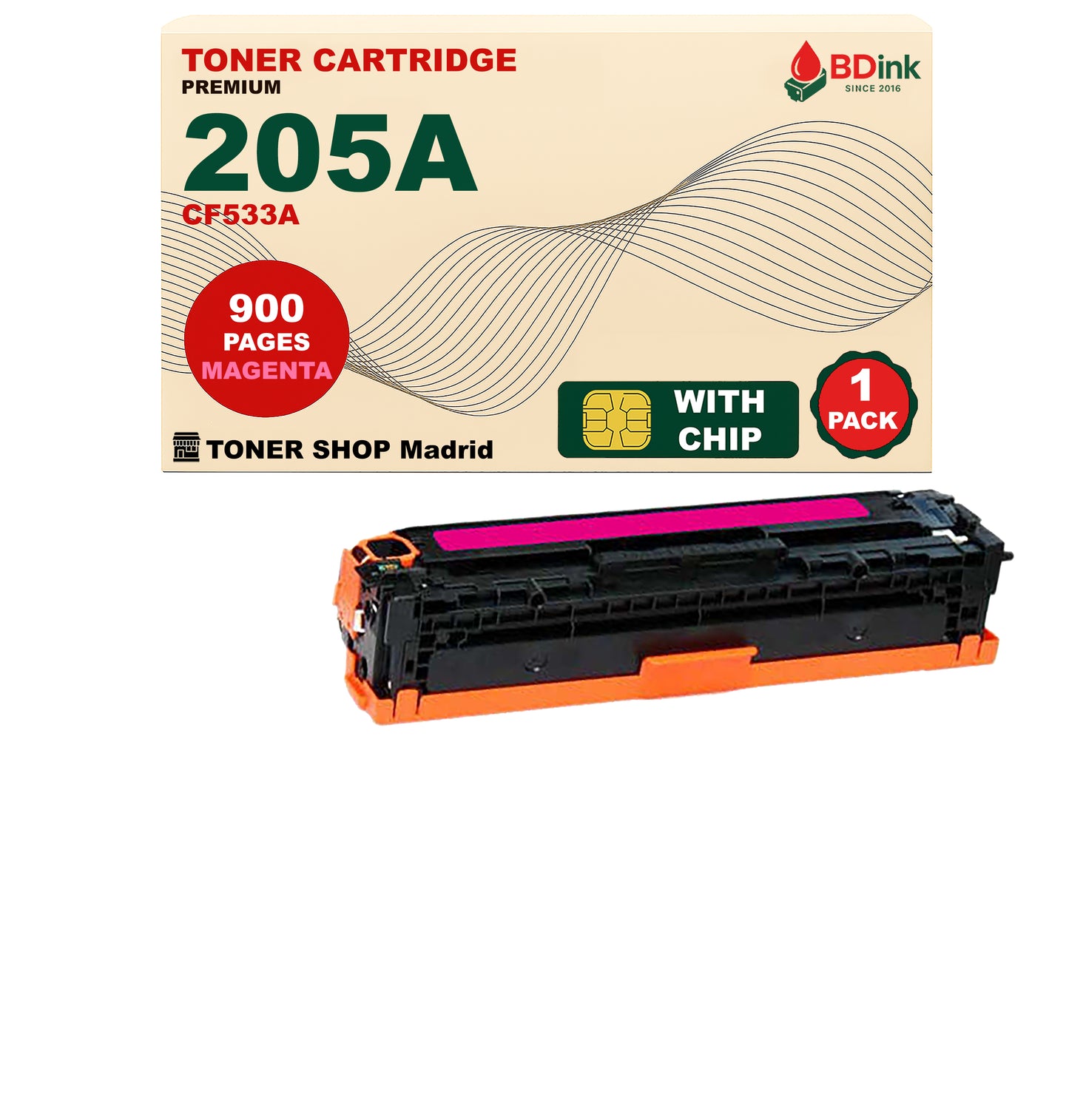 BDink Tóner Compatible HP 205A (Pack 4 CMYK) CF530A CF531A CF532A CF533A