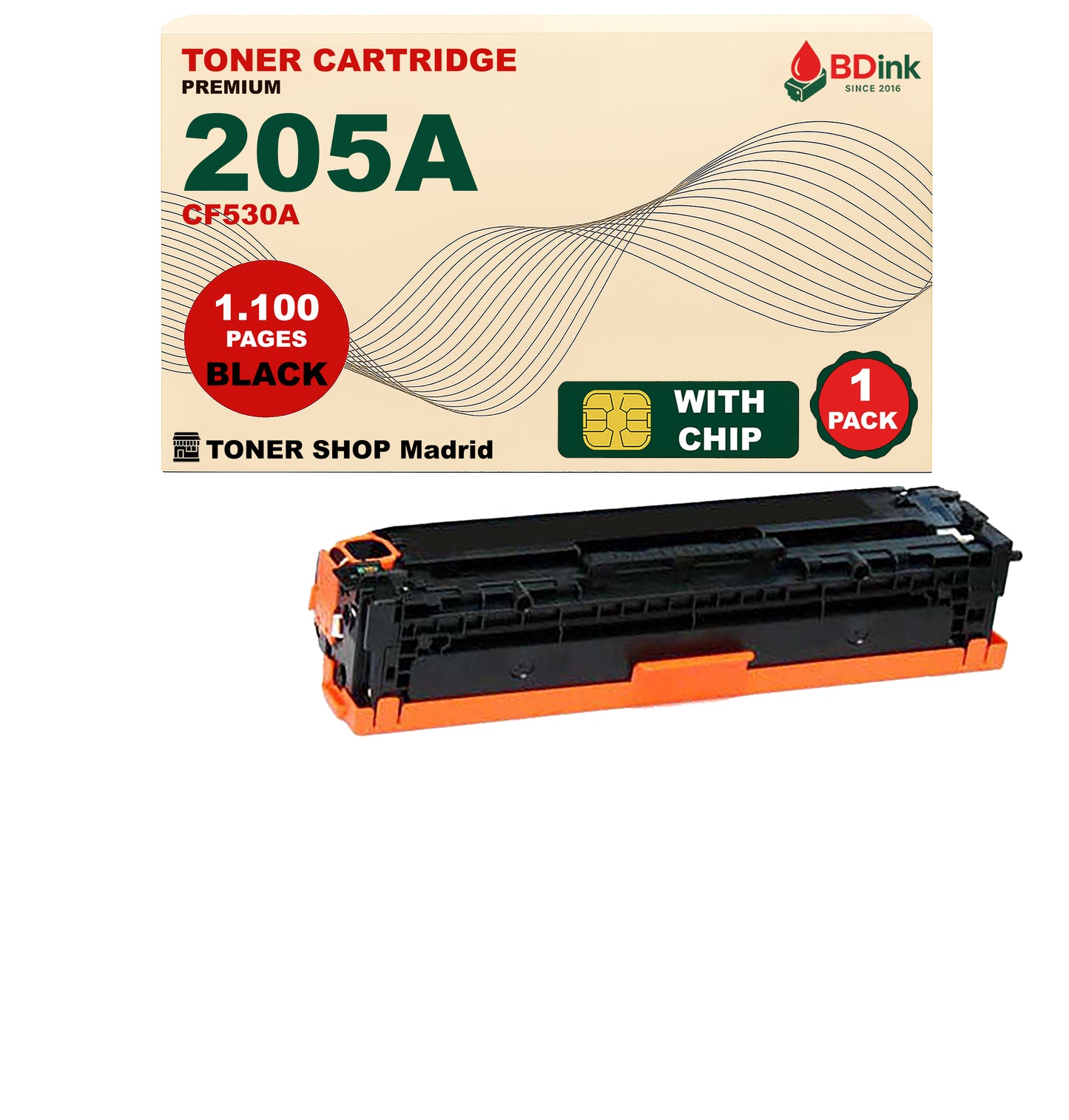 BDink Tóner Compatible HP 205A (Pack 4 CMYK) CF530A CF531A CF532A CF533A