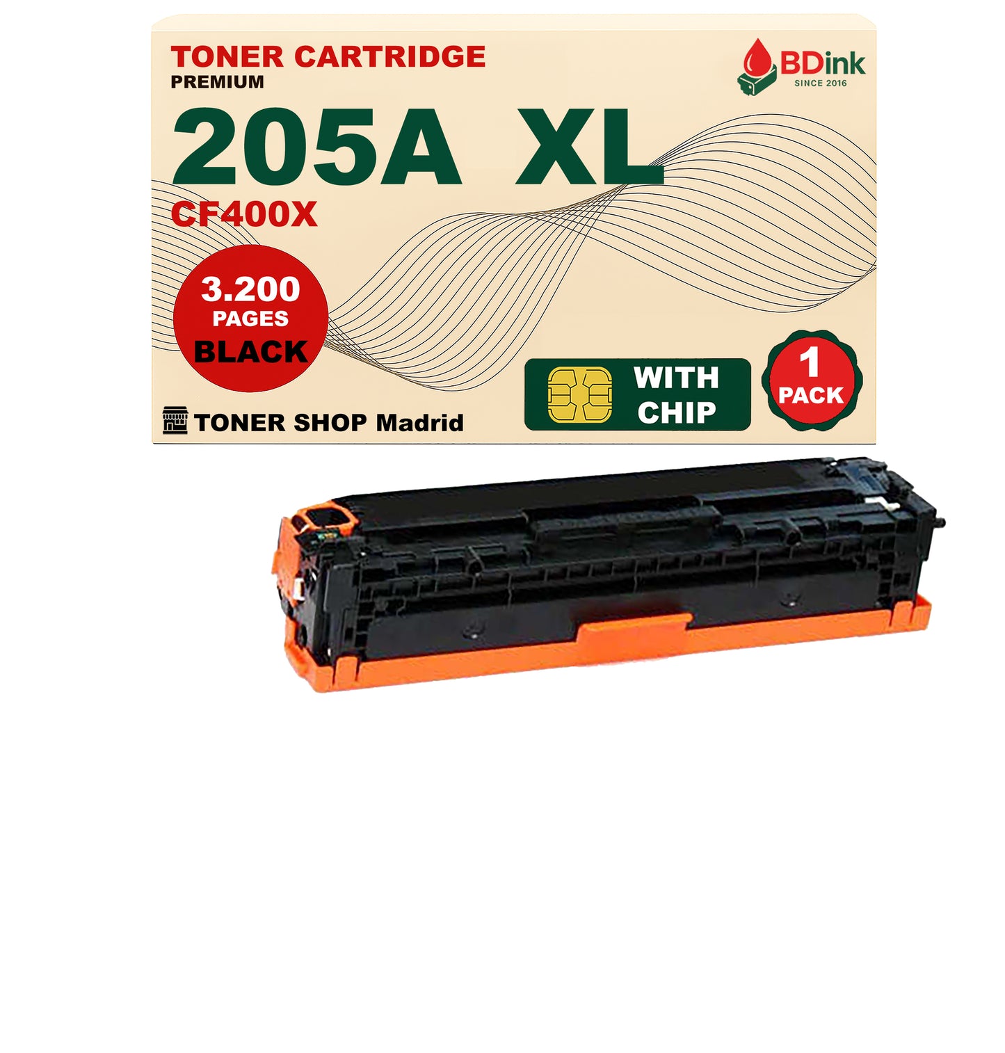 BDink Tóner Compatible HP 205A XL (Pack 4 CMYK) CF530A CF531A CF532A CF533A