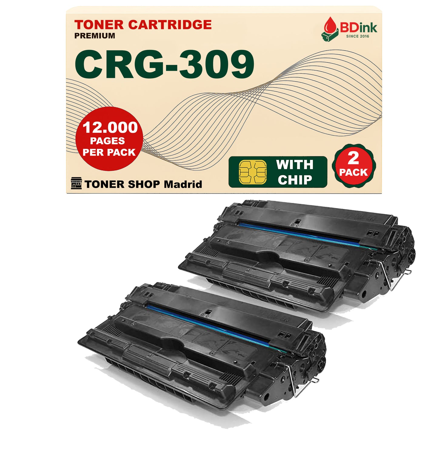 BDink Cartucho Tóner Compatible Canon 309 Negro