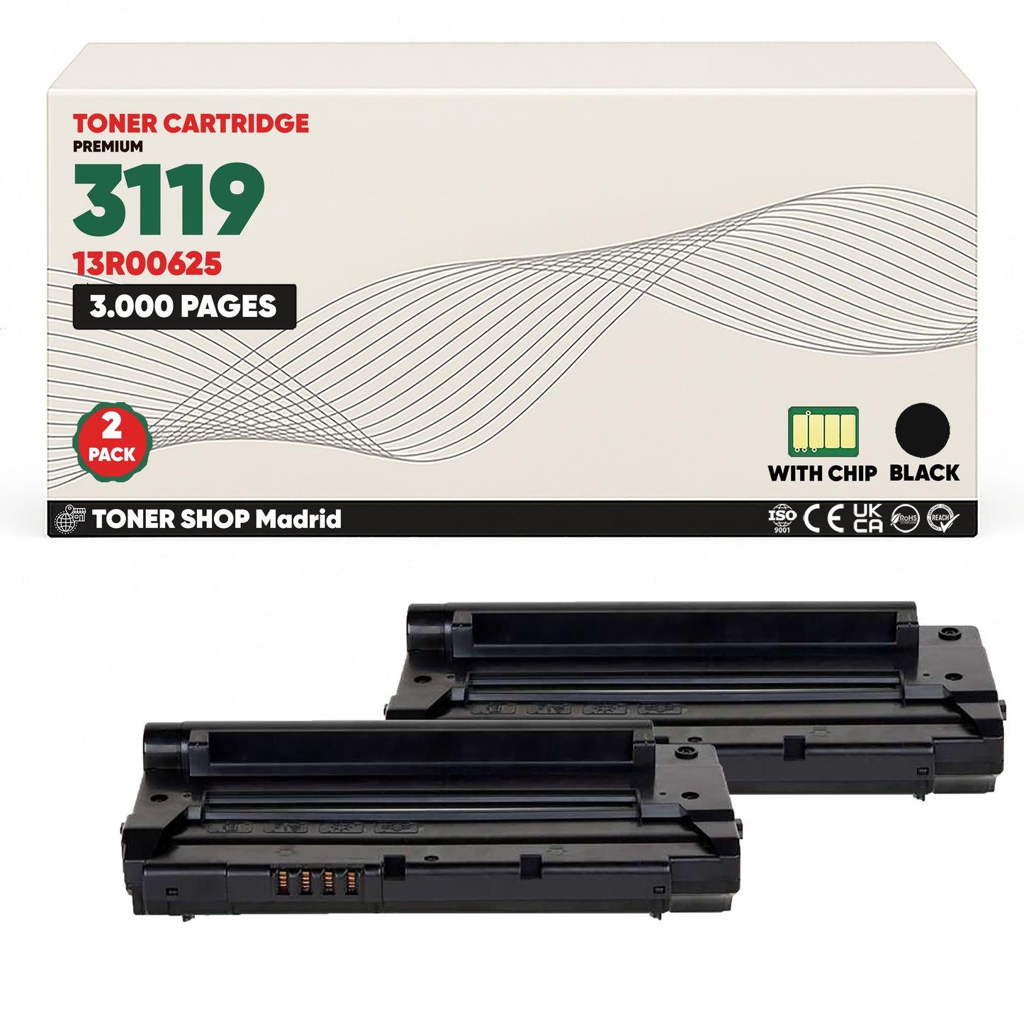 BDink Cartucho Tóner Compatible Xerox 3119 Negro