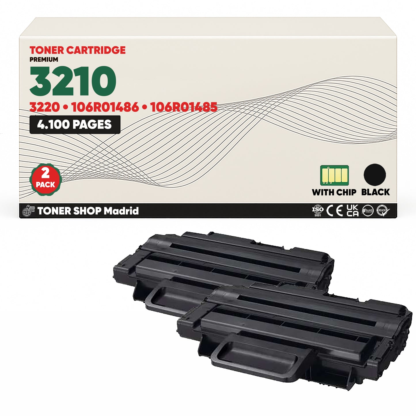 BDink Cartucho Tóner Compatible Xerox WorkCentre 3210 Negro