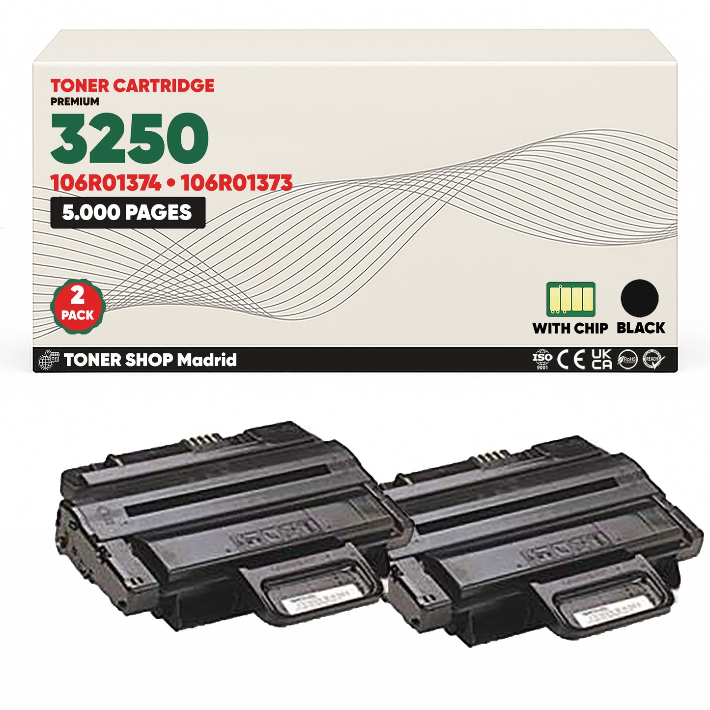 BDink Cartucho Tóner Compatible Xerox Phaser 3250 Negro