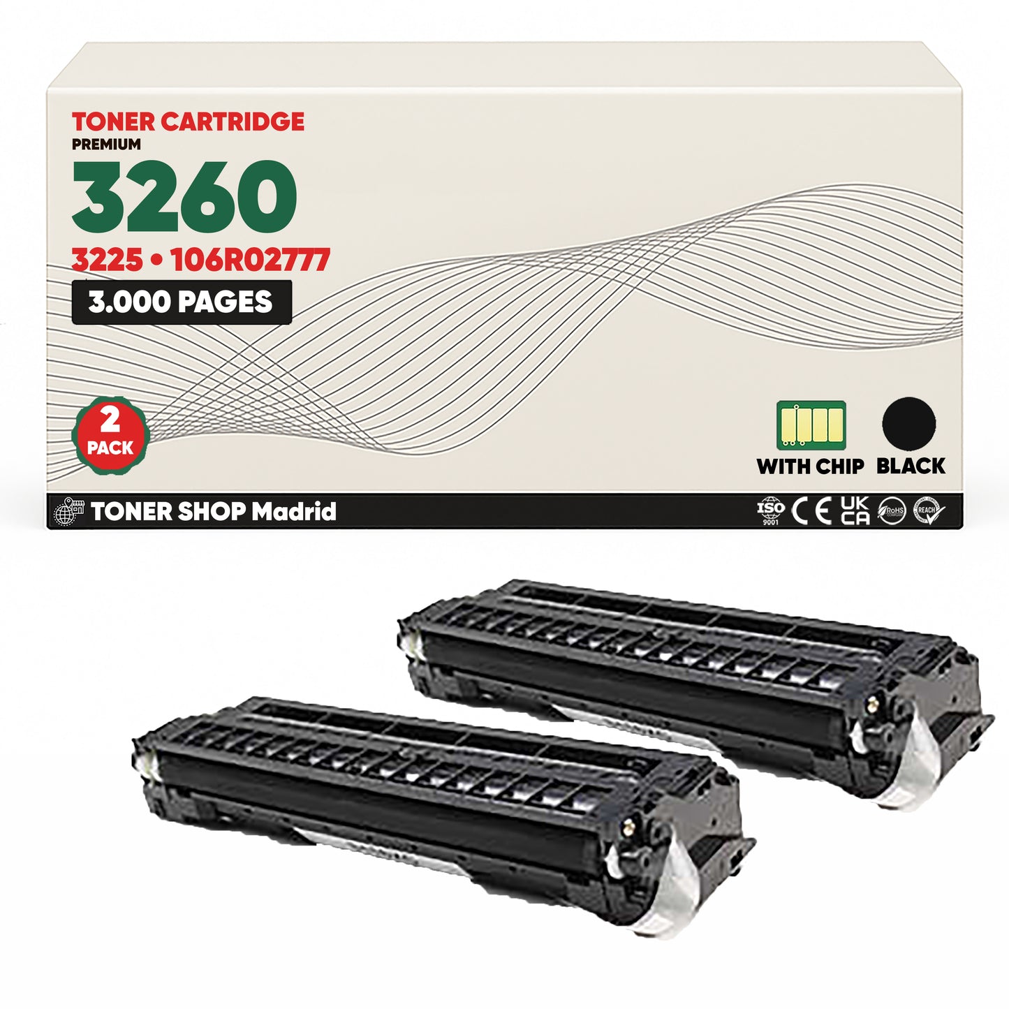BDink Cartucho Tóner Compatible Xerox Phaser 3260 Negro