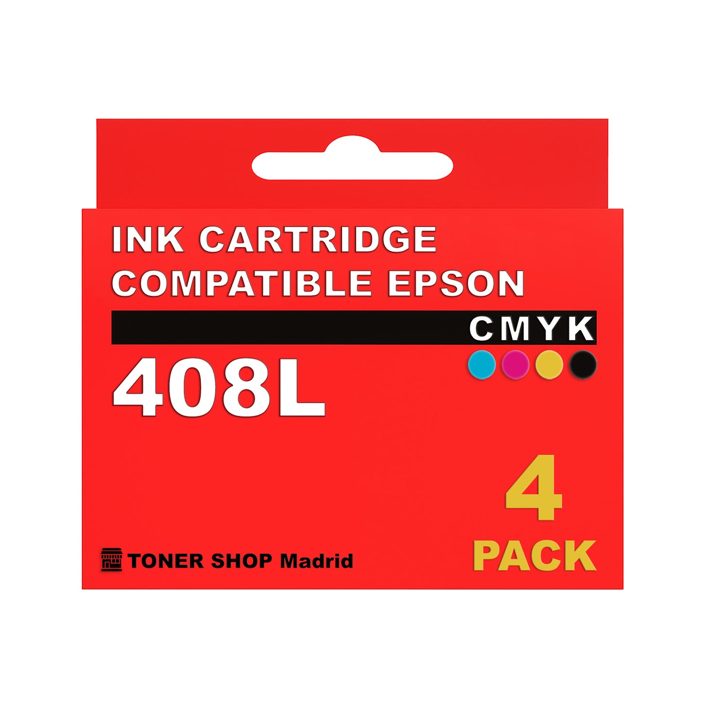 BDink Cartuchos Tinta Compatible Epson 408L (Pack 4 CMYK)