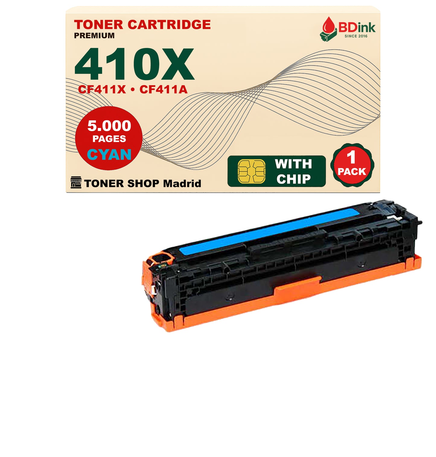BDink Tóner Compatible HP 410X (Pack 4 CMYK) CF410X CF411X CF412X CF413X