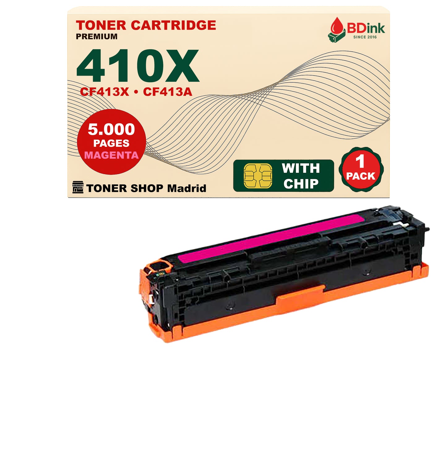 BDink Tóner Compatible HP 410X (Pack 4 CMYK) CF410X CF411X CF412X CF413X