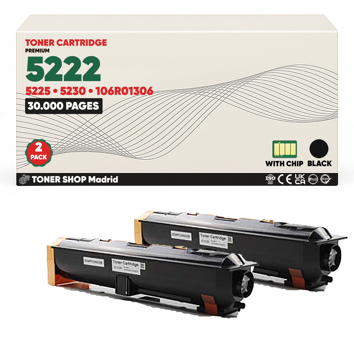 BDink Cartucho Tóner Compatible Xerox WorkCentre 5222/5230 Negro