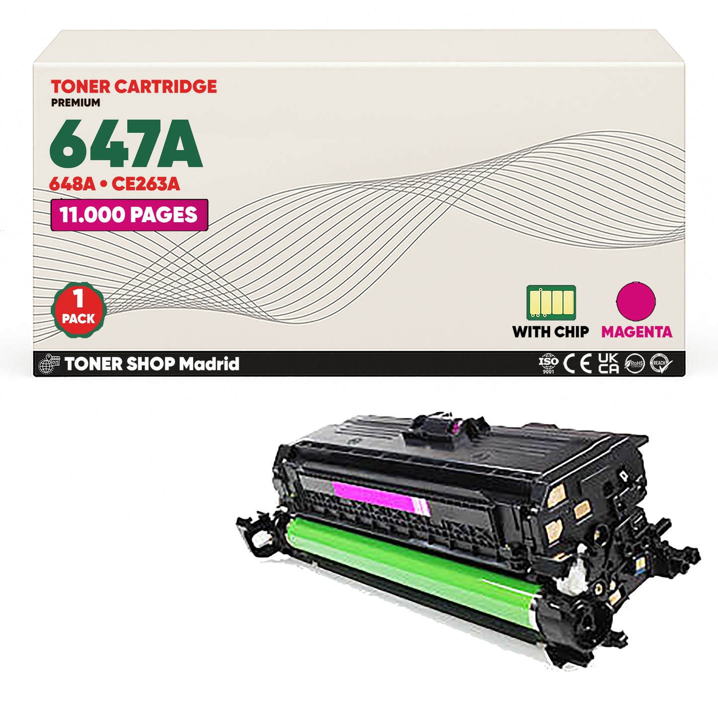 BDink Cartucho Tóner Compatible HP 647A/648A CMYK (Pack 4)