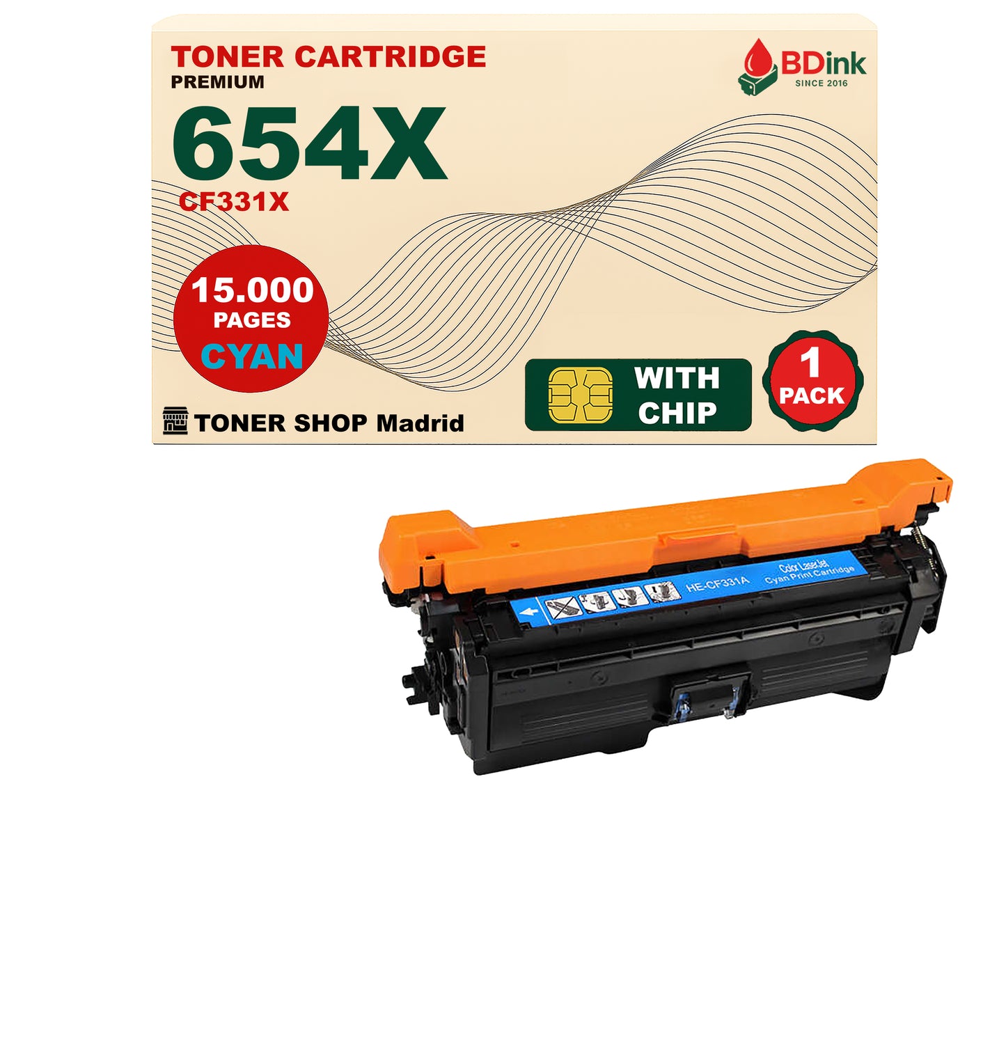 BDink Tóner Compatible HP 654X (Pack 4 CMYK) CF330X CF331A CF332A CF333A