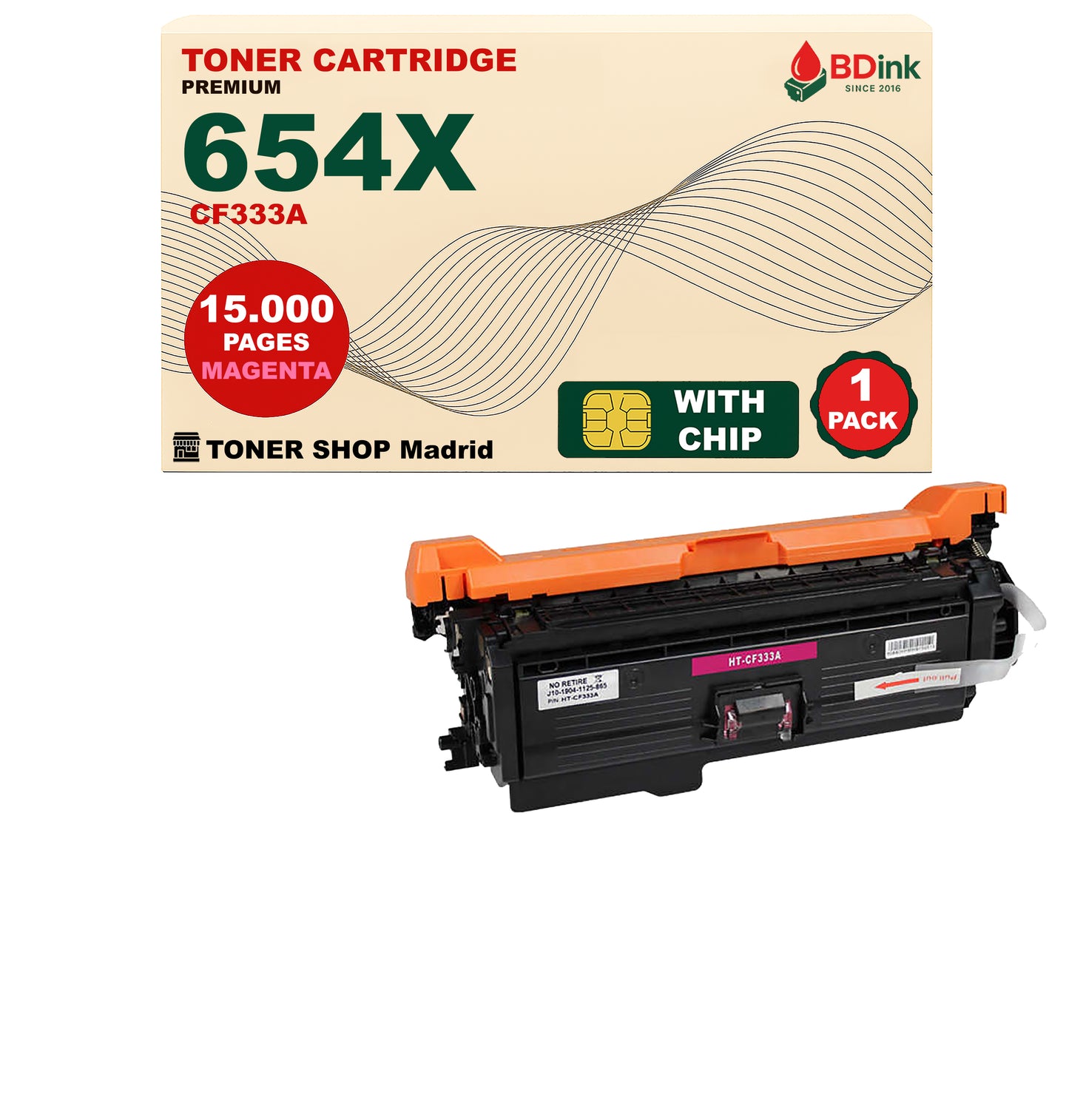 BDink Tóner Compatible HP 654X (Pack 4 CMYK) CF330X CF331A CF332A CF333A