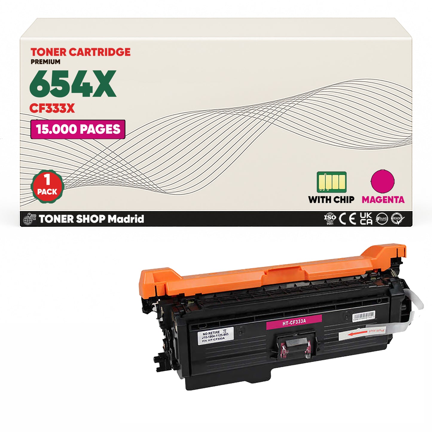 BDink Tóner Compatible HP 654X (Pack 4 CMYK) CF330X CF331A CF332A CF333A