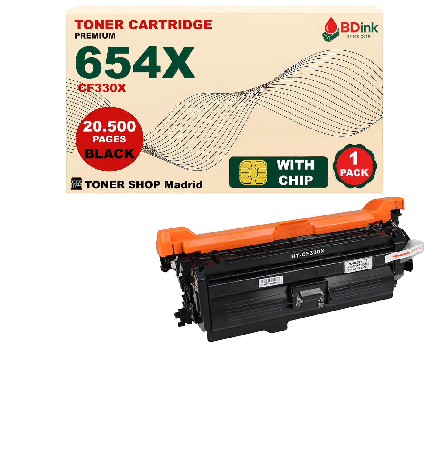 BDink Tóner Compatible HP 654X (Pack 4 CMYK) CF330X CF331A CF332A CF333A
