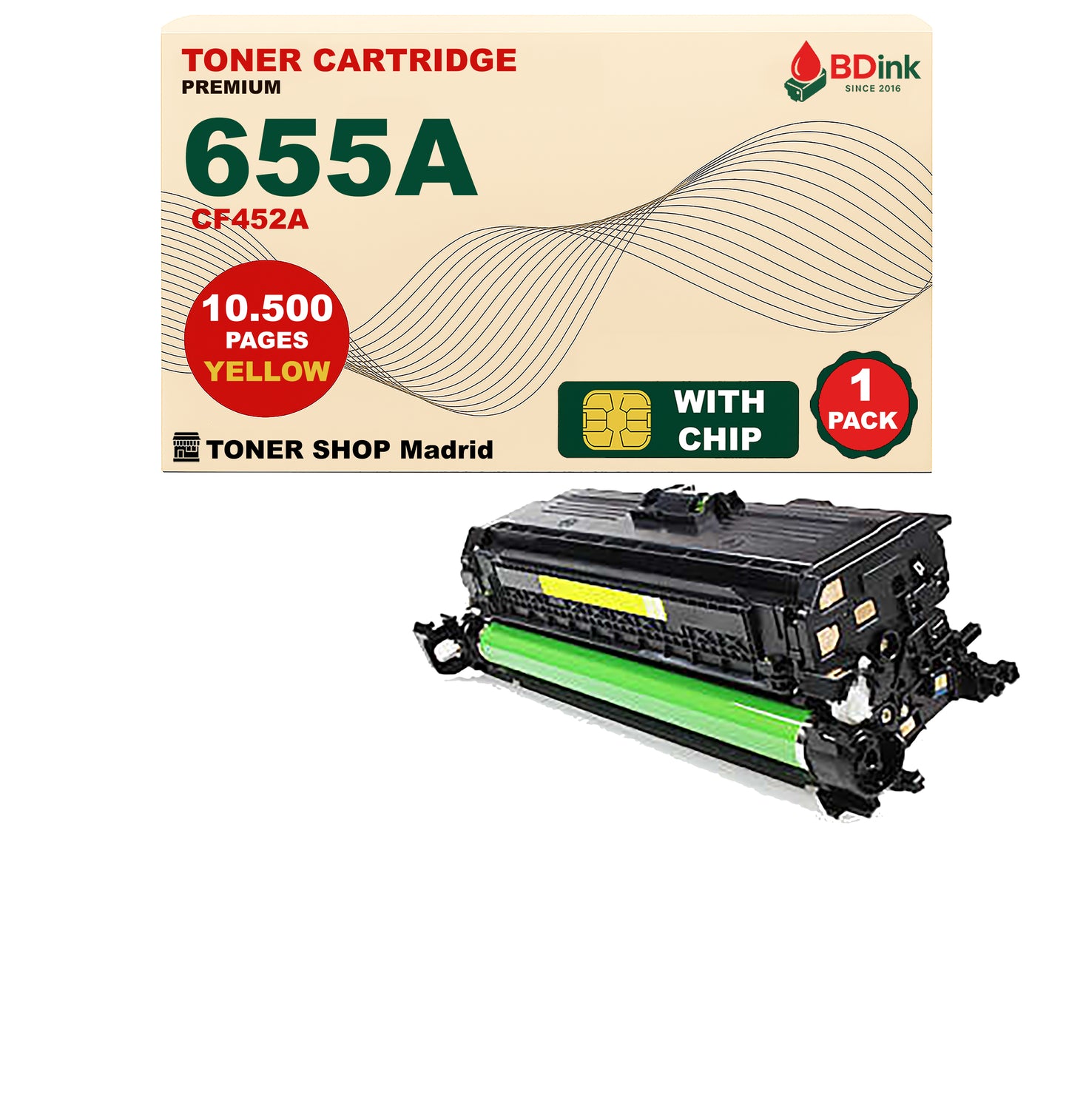 BDink Tóner Compatible HP 655A (Pack 4 CMYK) CF450A CF451A CF452A CF453A