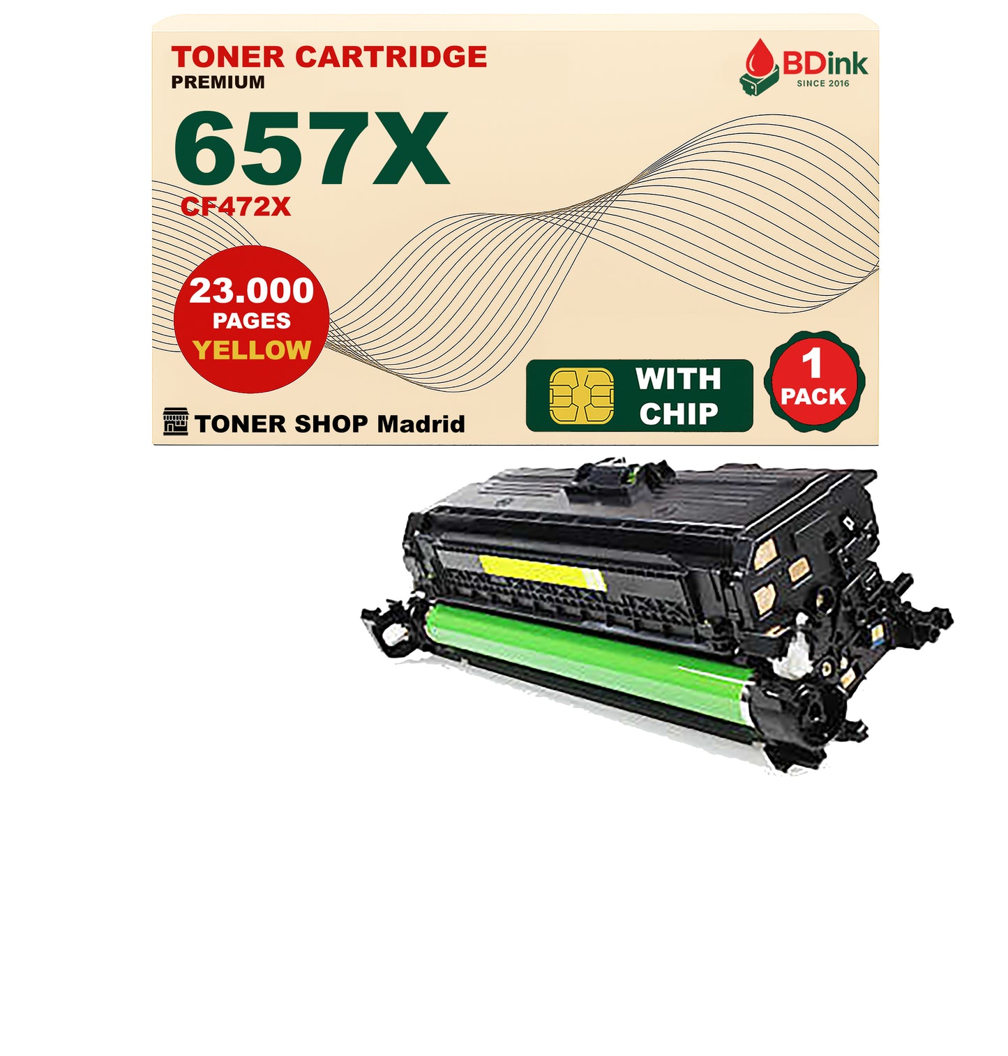 BDink Tóner Compatible HP 657X (Pack 4 CMYK) CF470X CF471X CF472X CF473X