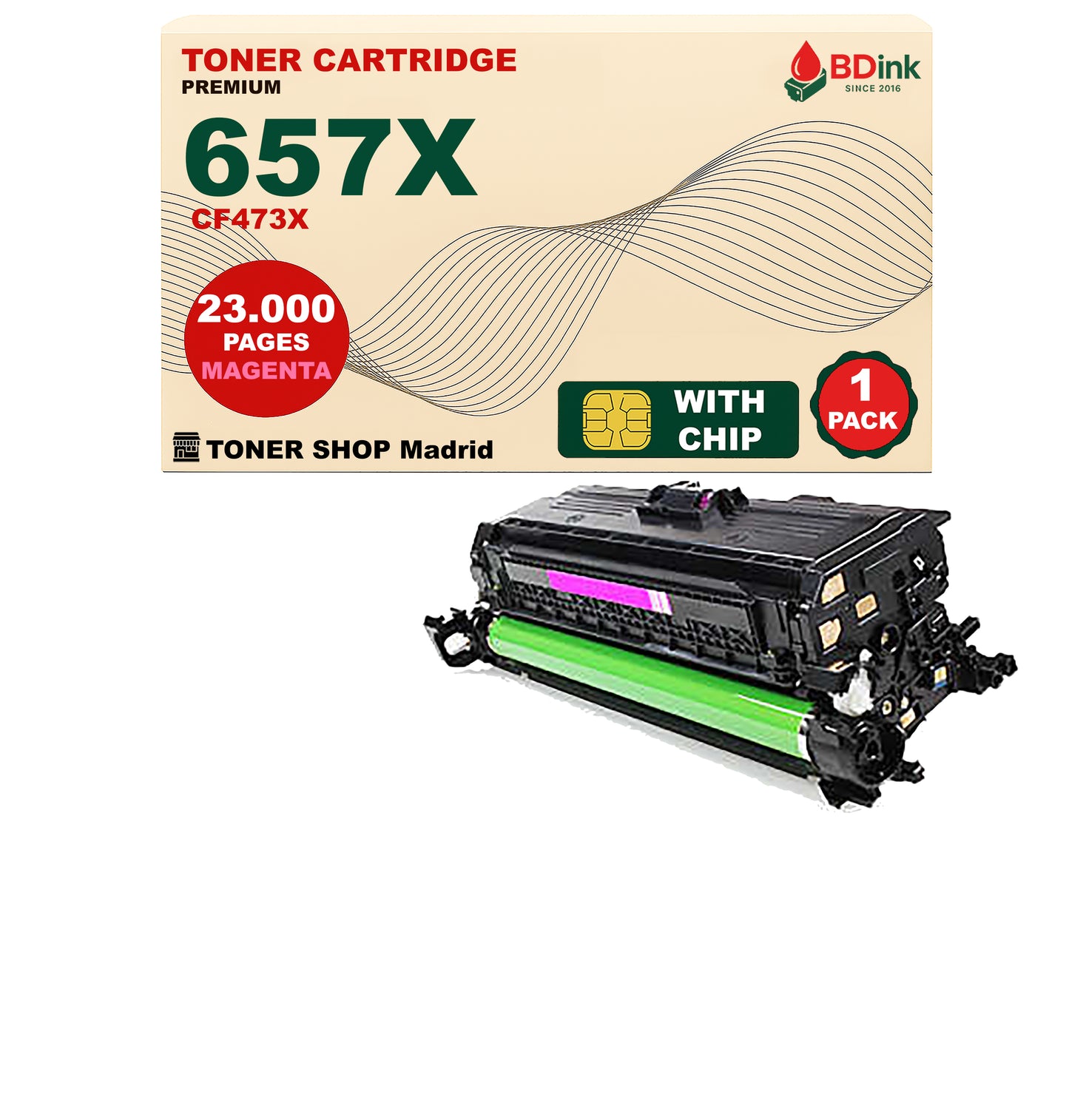 BDink Tóner Compatible HP 657X (Pack 4 CMYK) CF470X CF471X CF472X CF473X