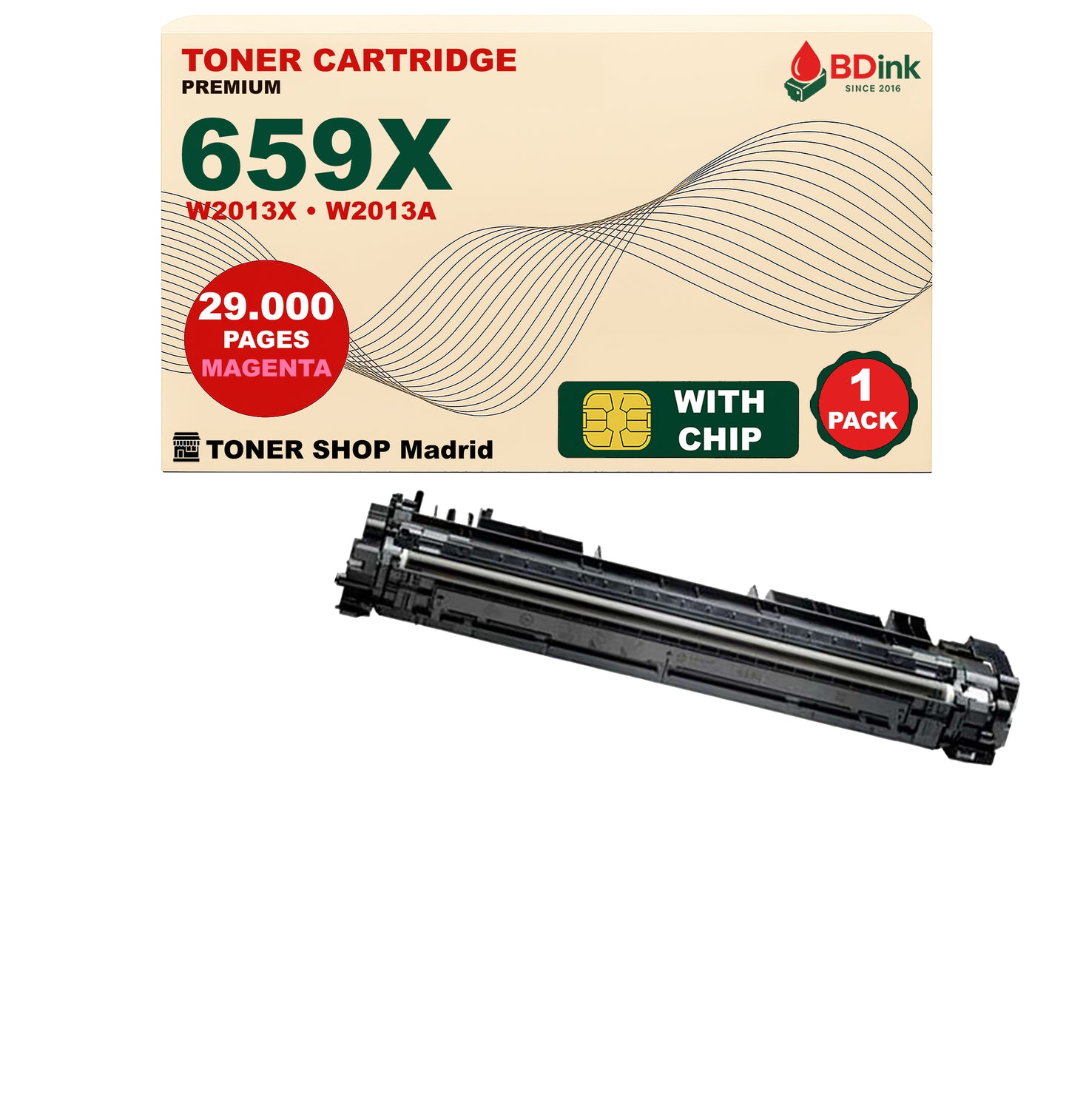 BDink Tóner Compatible HP 659X (Pack 4 CMYK) W2010X W2011X W2012X W2013X