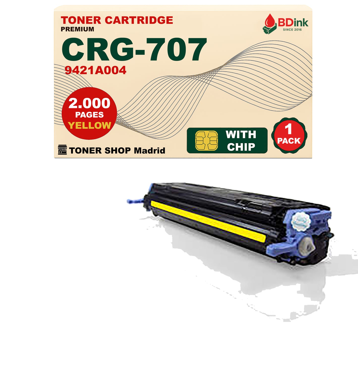 BDink Tóner Compatible Canon 707 (CMYK Pack 4)