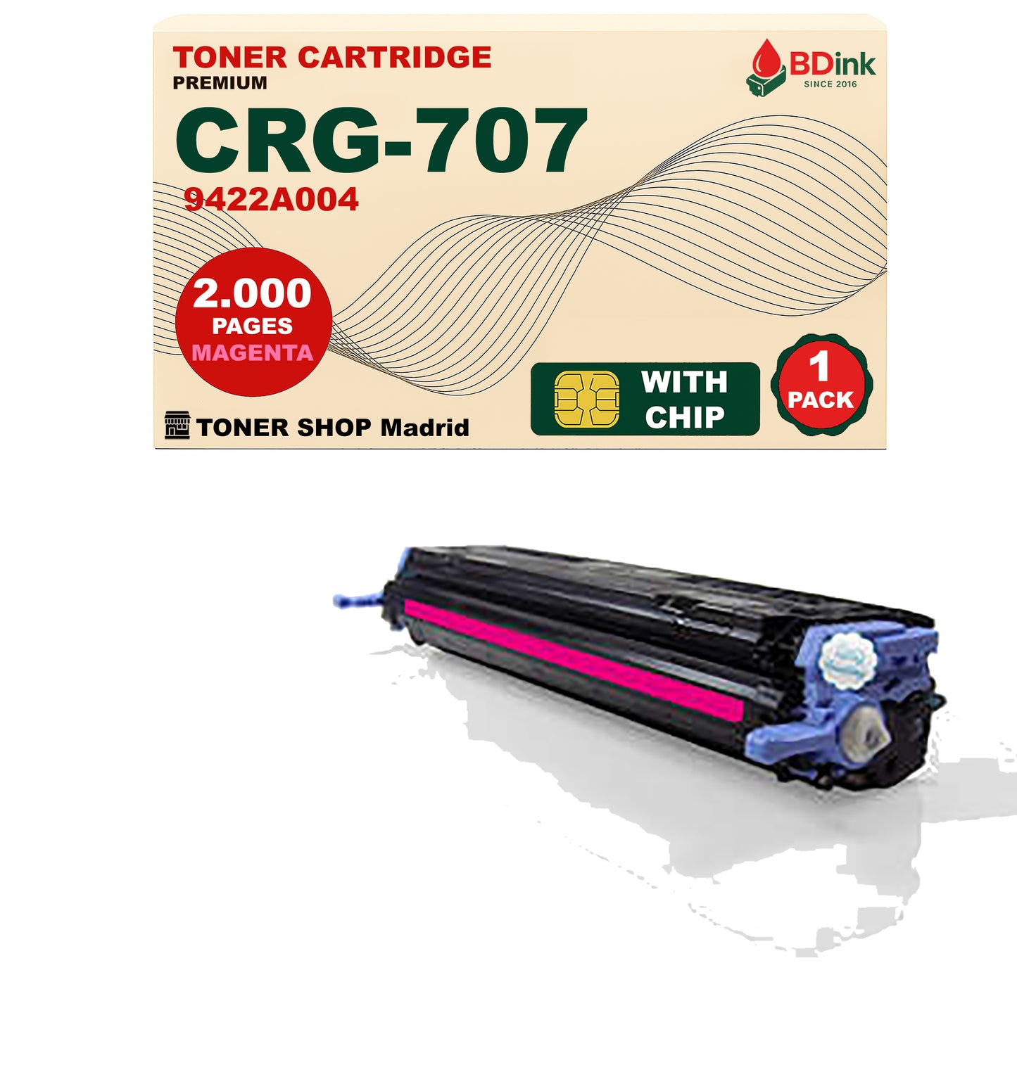 BDink Tóner Compatible Canon 707 (CMYK Pack 4)