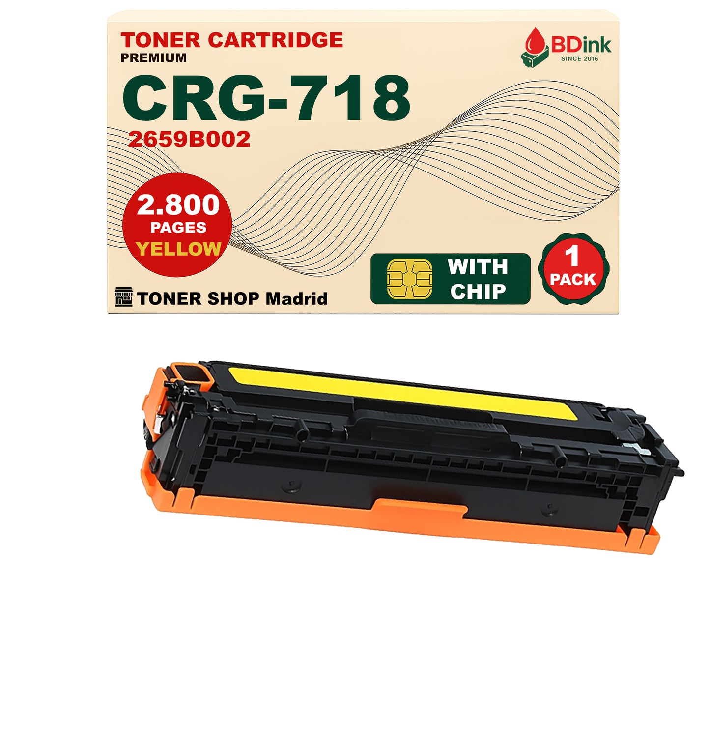 BDink Tóner Compatible Canon 718 (CMYK Pack 4)