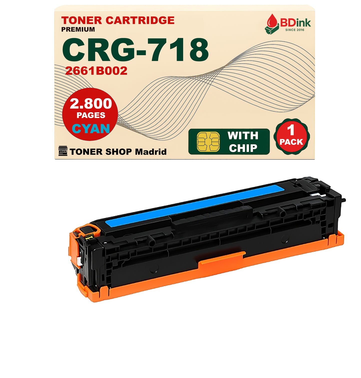 BDink Tóner Compatible Canon 718 (CMYK Pack 4)
