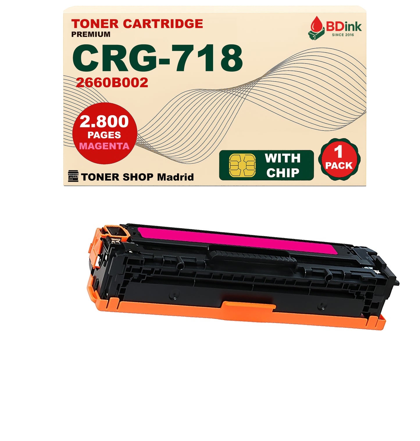 BDink Tóner Compatible Canon 718 (CMYK Pack 4)