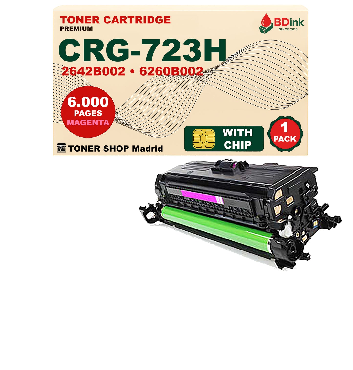 BDink Tóner Compatible Canon 723H/732H (CMYK Pack 4)