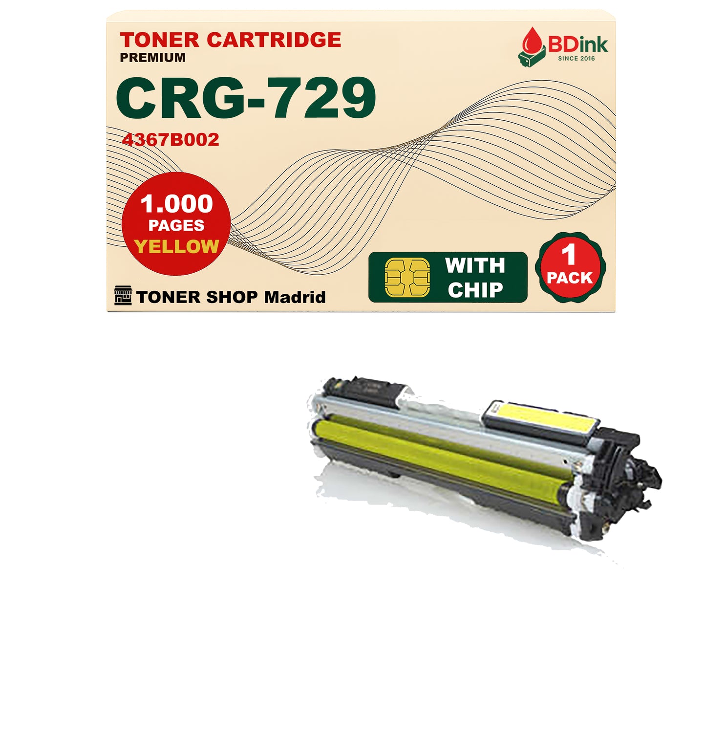 BDink Tóner Compatible Canon 729 (CMYK 4 Pack)
