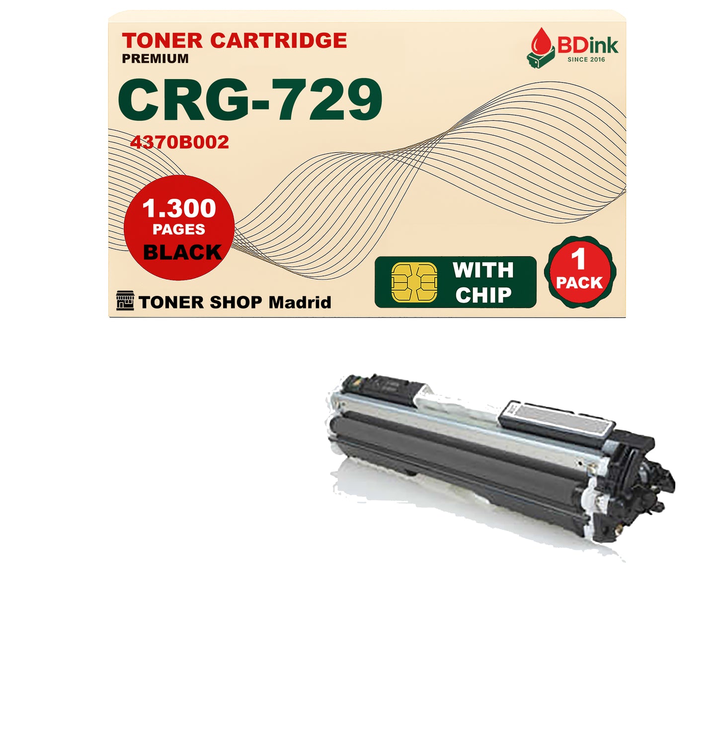 BDink Tóner Compatible Canon 729 (CMYK 4 Pack)