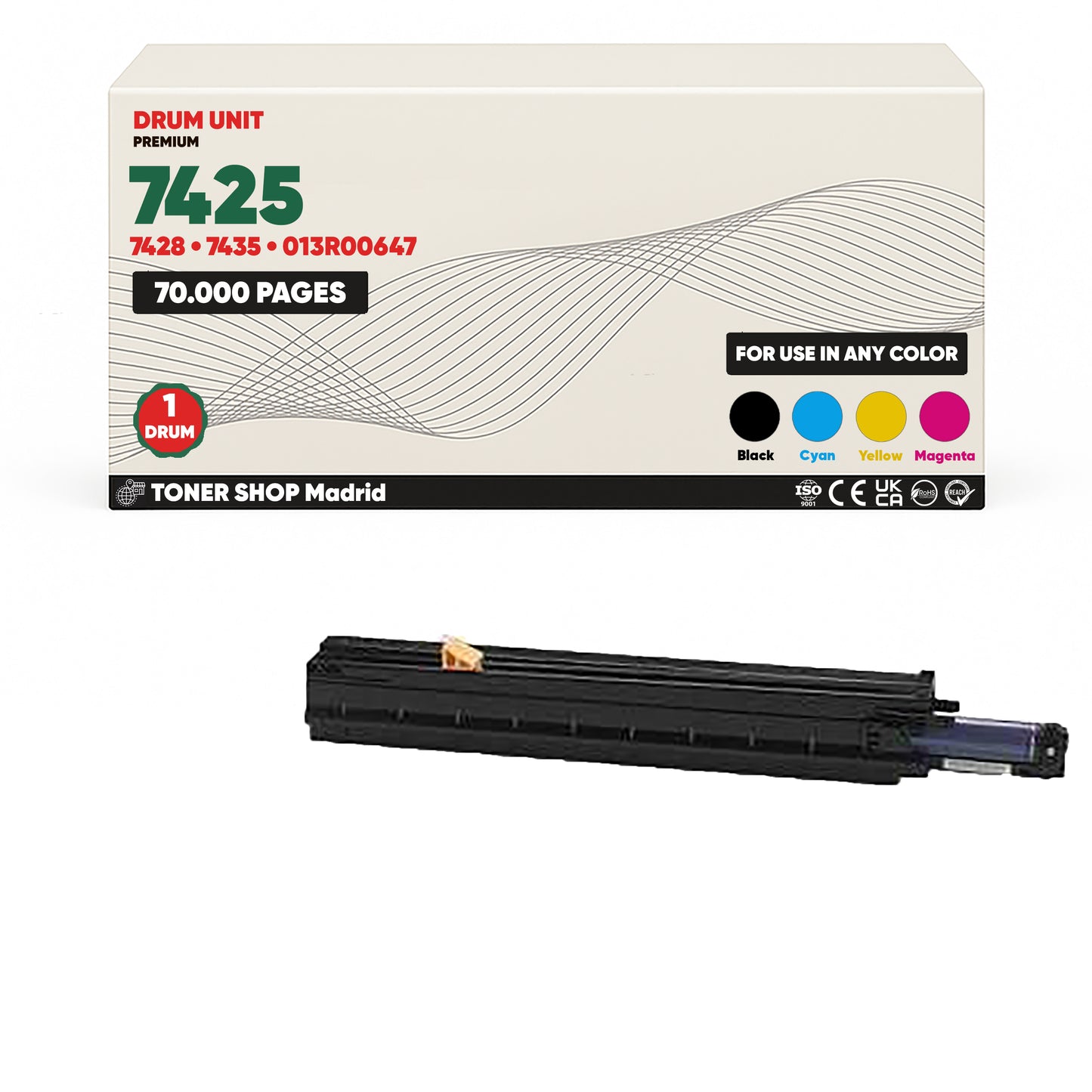 BDink Tambor de Imagen Compatible Xerox WorkCentre 7425 (Drum) - 4 Colores