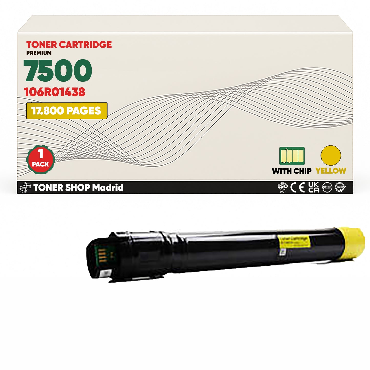 BDink Tóner Compatible Xerox Phaser 7500 (Pack 4 CMYK)