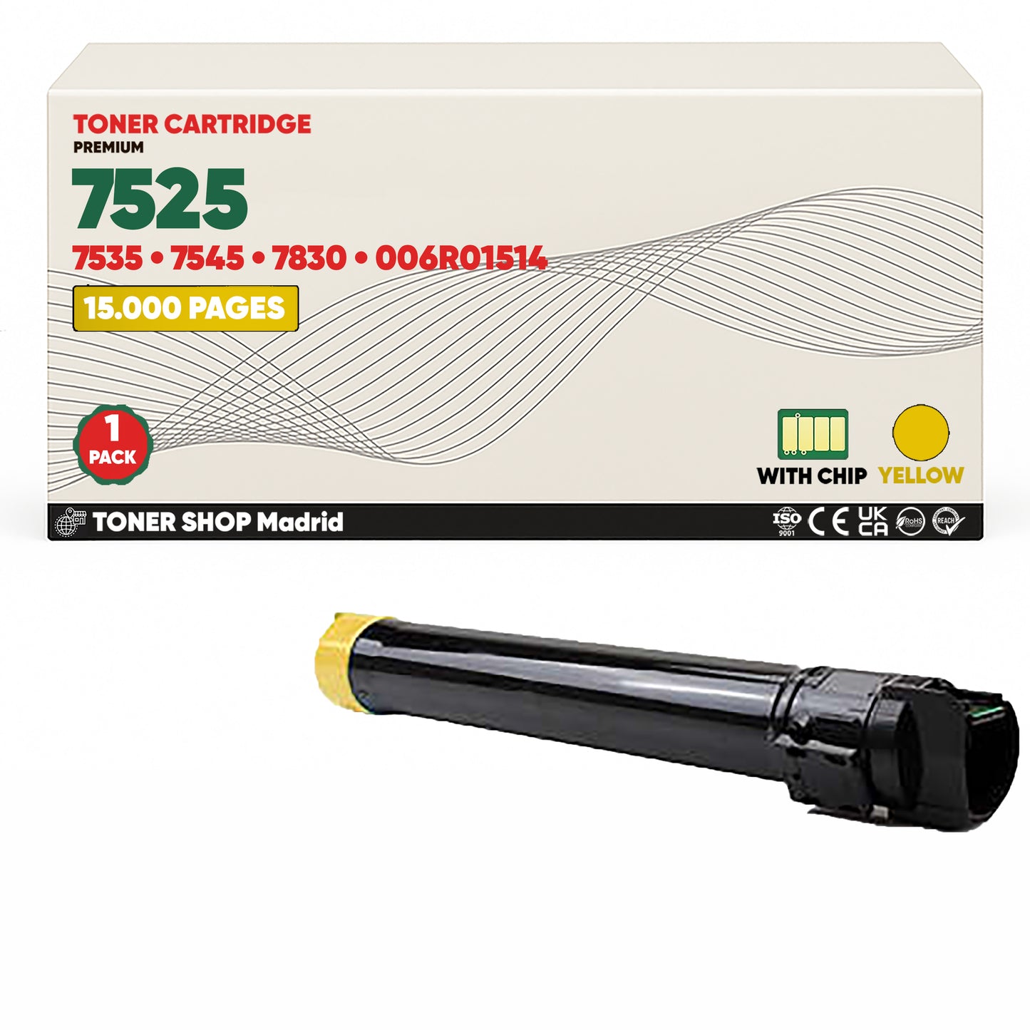 BDink Tóner Compatible Xerox WorkCentre 7525 (Pack 4 CMYK)